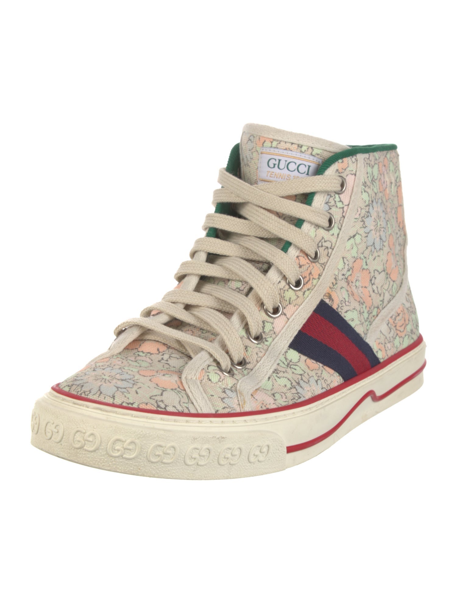 Gucci Sylvie Web Accent Canvas Sneakers